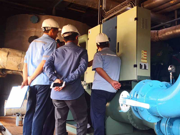 Industrial chiller for a power company